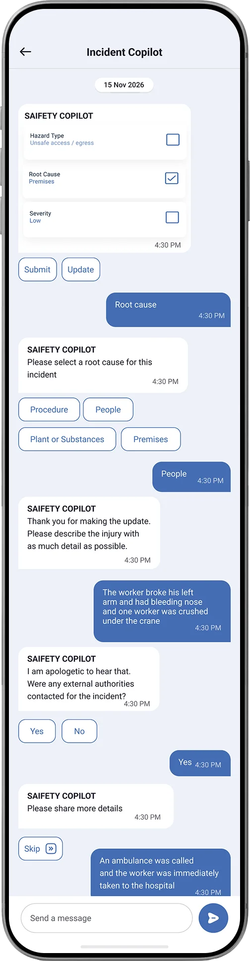 Real-Time Safety Manager Risk Monitoring Dashboard