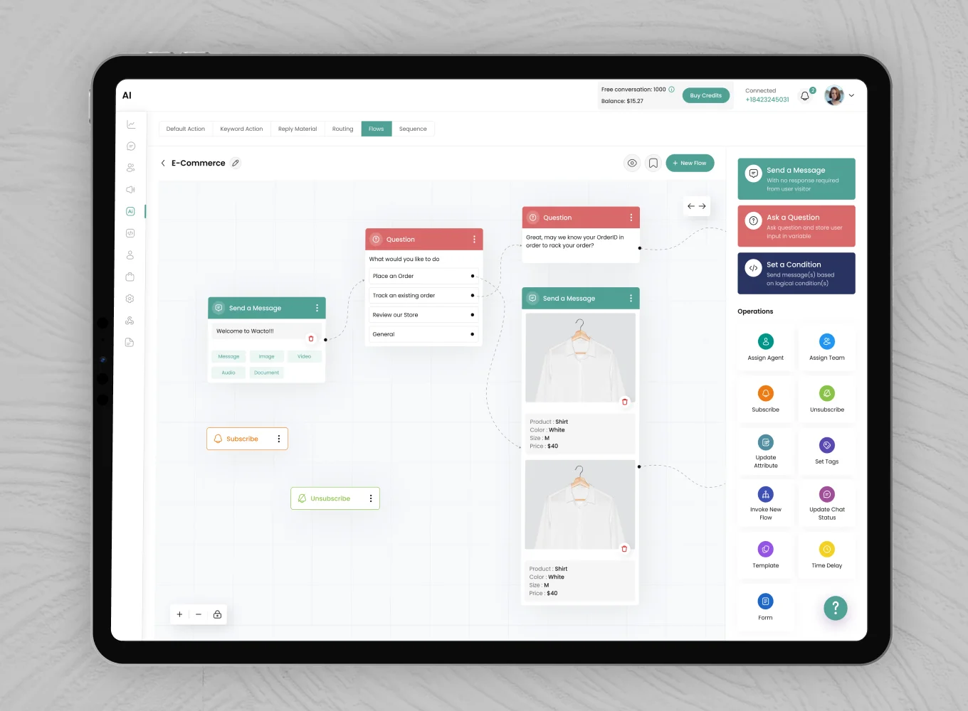 user flow